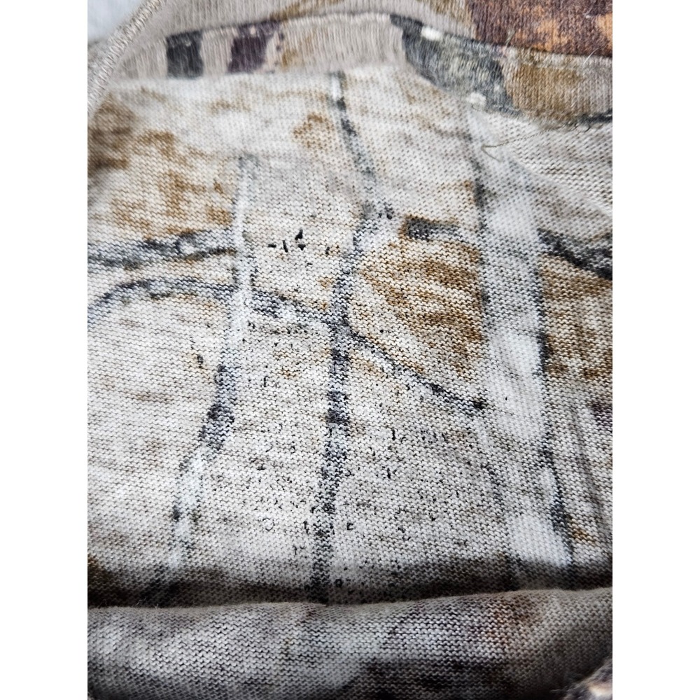 Fusion 3D Camo Long Sleeve Hunting T-Shirt Mens Woodland Tree Print Chest Pocket - Picture 2 of 7